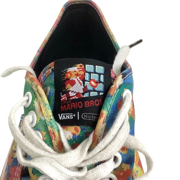 Vans x Nintendo Super Mario Bros Game Over 8 Bit Men 8/Women 9.5 Limited Edition
